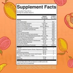 2 Pack | Mary Ruth’s Multivitamin + Hair Growth Peach Mango 15.22 oz brand…