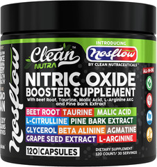 Clean Nutra Nosflow Nitric Oxide Beet Root L-Arginine Citrulline Vitamin C