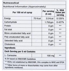 Shield Cognicare L-Carnosine Syrup (200ml) Bubblegum Flavor