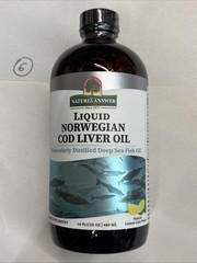 Nature’s Answer Liquid Cod Liver Oil 480ml Lemon-Lime Flavor EXP 09/2025