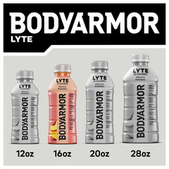 BODYARMOR LYTE, Peach Mango, Electrolyte Drink, 20 Calories, 16 Fl Oz Bottles (1