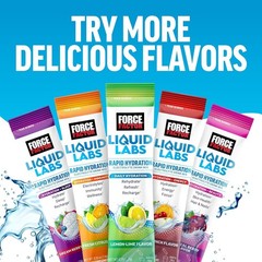 Liquid Labs Electrolytes – Low Sugar Tropical Fruit Hydration Packets, 20 Sticks