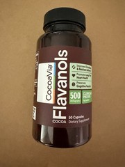 Cocoa Flavanols 500mg – Heart & Brain Support Supplement, High Flavanol Cocoa…