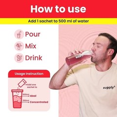 Supply6 Salts | Electrolyte Mix | Zero Added Sugar, (36 Servings, Watermelon) y8