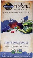 Garden of Life Mykind Organics Men’s Once Daily 60 Vegan Tabs Best by 03/2026