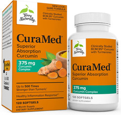 Curamed 375 Mg Curcumin Complex – 120 Softgels – Superior Absorption BCM-95 -…