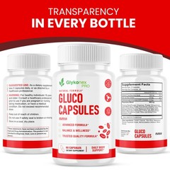 Glykonex Pro Gluco Capsules Daily Blood‑Sugar Optimizer Support Pills 1-5 pack