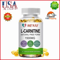 60Pcs L-carnitine Capsules Reduce Cognitive Fatigue Accelerate Metabolism Pills