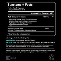 3 PACK Joint Support Collagen Complex mLab Free Shipping USA