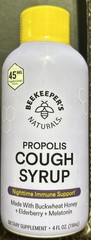 2/BEEKEEPER’S NATURALS B.Better Nighttime Cough Syrup for Adults – Elderberry