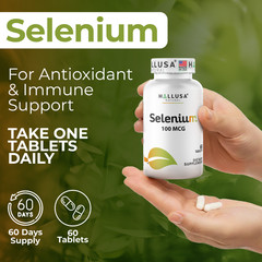 SELENIUM – For the Thyroid – Antioxidant & Immune Support – 60 Tab