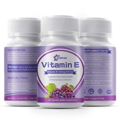 Double Strength Vitamin E Tocotrienols – 180 mg 400 IU ( 60 Capsules )