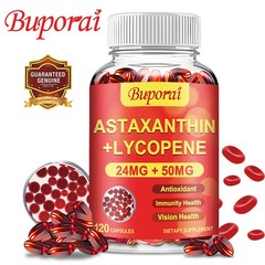 Astaxanthin + Lycopene 120pcs – Heart, Joint and Eye Health, Blood Circulation
