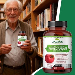 Strength Pomegranate Extra 20:1 Extract 40% Ellagic Acid500mg 120 Vegan Capsules