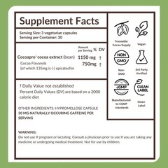 CocoaVia Memory+ Brain Supplement, 60 Day, 750 mg Cocoa 90 Count (Pack of 2)