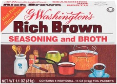 George Washington Broth Powder Brown 1.1oz Pack of 24 Kosher Gluten Free