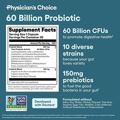 60 Billion CFU Probiotic Digestive Enzymes Bundle Gut Health Bloating Relief Imm