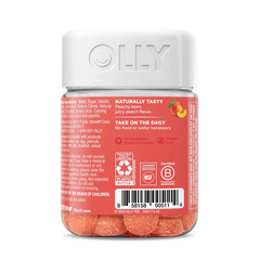 Probiotic + Prebiotic Fiber Gummy,Digestive + Gut Health Supplement,Peach, 30 Ct