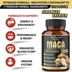 Maca Capsules – Enhance Energy Increase Endurance,Muscular And Strength