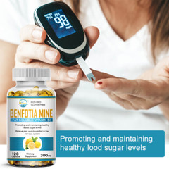 Benfotiamine 300mg Veg Capsules Fat Soluble Thiamine Vit B1 NON-GMO, Gluten Free