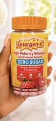 mergen-C Zero Sugar Vitamin C Gummies Orange Strawberry Raspberry 36 Count