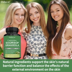 Soursop Supplement – Digestive Relief, Respiratory Health Support – 120 Capsules
