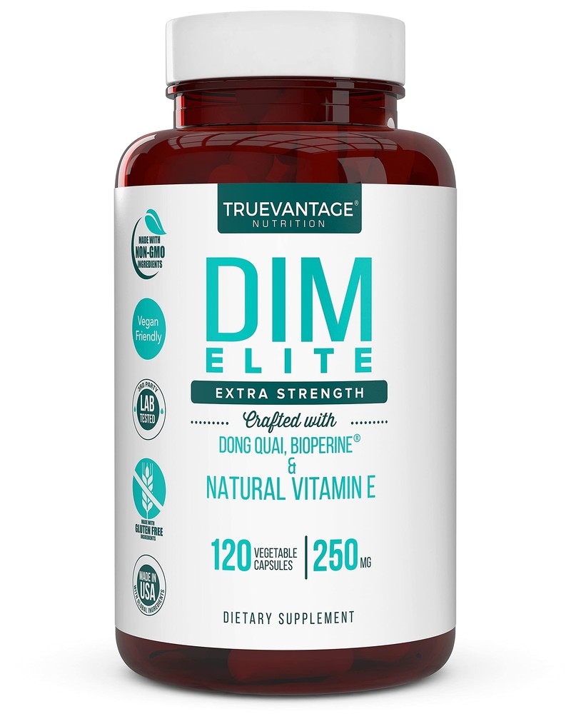 DIM Supplement 250mg Diindolylmethane-Plus Dong Quai Natural Vitamin E & BioP…