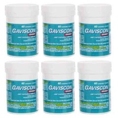 Gav-iscon Advance Chewable Mint Tablet 60ct – 6 PACK