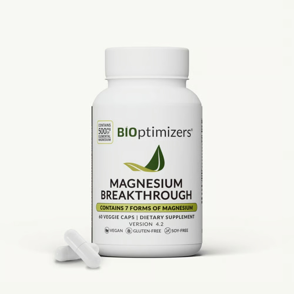 Magnesium Complex Supplement Capsules Sleep Muscle Support 60 Count Bottle