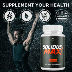 (3 Pack) Solidus Max Advanced Male Health Support Vitamin Supplement 180 Capsule