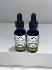 2 Sealed Red Clover Blossom Liquid Extract 1floz Each