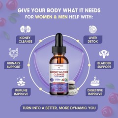 27-in-1 Kidney Cleanse Detox & Repair Drops Urinary Tract And Liver Cleanse
