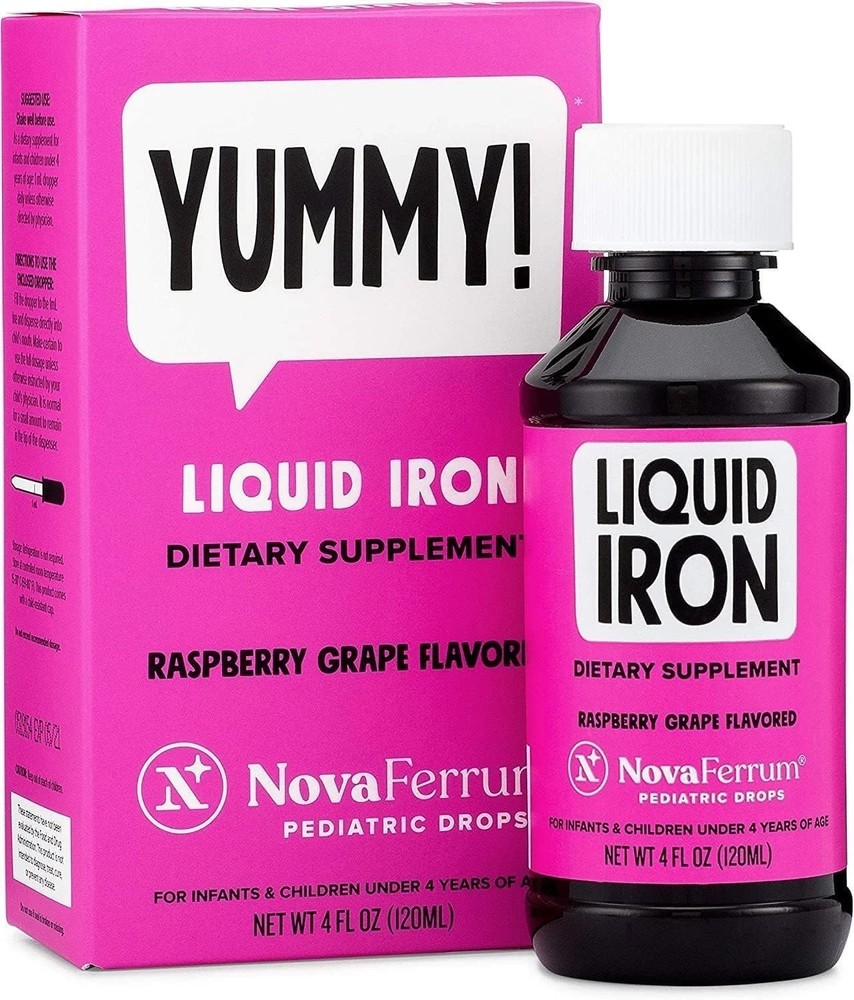 NovaFerrum Yummy | Pediatric Drops Liquid Iron Supplement for Infants and Toddle