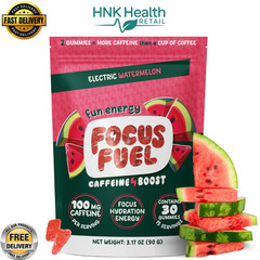 FocusFuel Energy Chews – Watermelon Flavor – 15 Servings All-Natural Energy