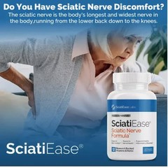 SciatiEase Labs Sciati Ease Sciatic Nerve Formula 120 Cap NEW ! Exp 2027
