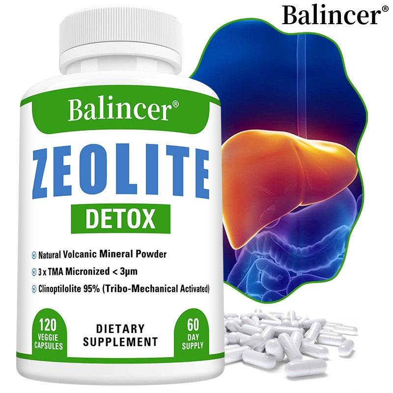 Extra Strength capsules Zeolite Liquid Detox 10x – 50x MORE ZEOLITE