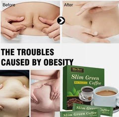 Includes Ganoderma weight Loss 18/36pcs Green Slim Coffee HOT fat Burner,