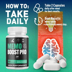 (5 Pack) Memo Boost Advanced Brain Max Support Supplement MemoBoost 300 Capsules