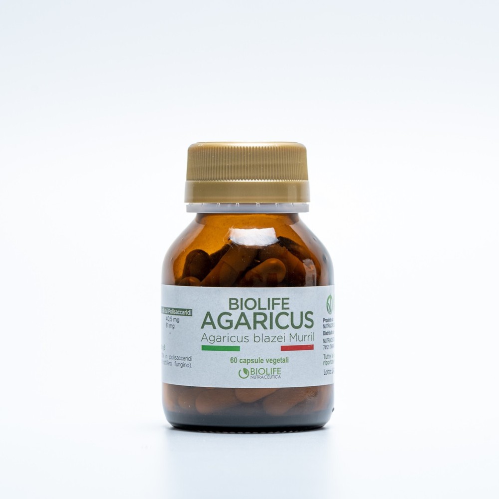 Agaricus blazei murrill | 60 cap da 500mg | Sistema immunitario| VEGANOK