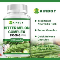 Bitter Melon Complex 2500mg -Reduces Blood Sugar, Weight Loss, Enhances Immunity