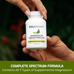 BiOptimizers Magnesium Breakthrough All 7 Essential Forms,for Health Sleep,Brain