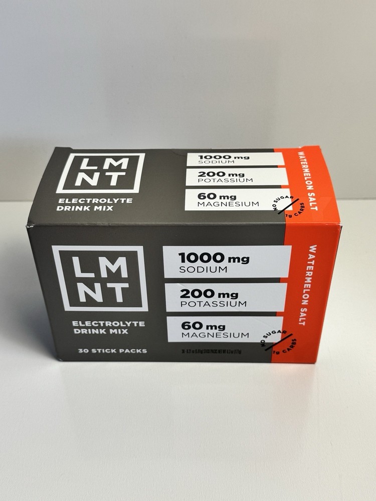 LMNT Electrolytes 30-Pack Watermelon Salt ZERO-Sugar NEW Keto Carnivore
