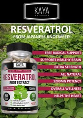 Resveratrol Capsules Anti-Aging Antioxidants, Brain Support, Radiant Skin