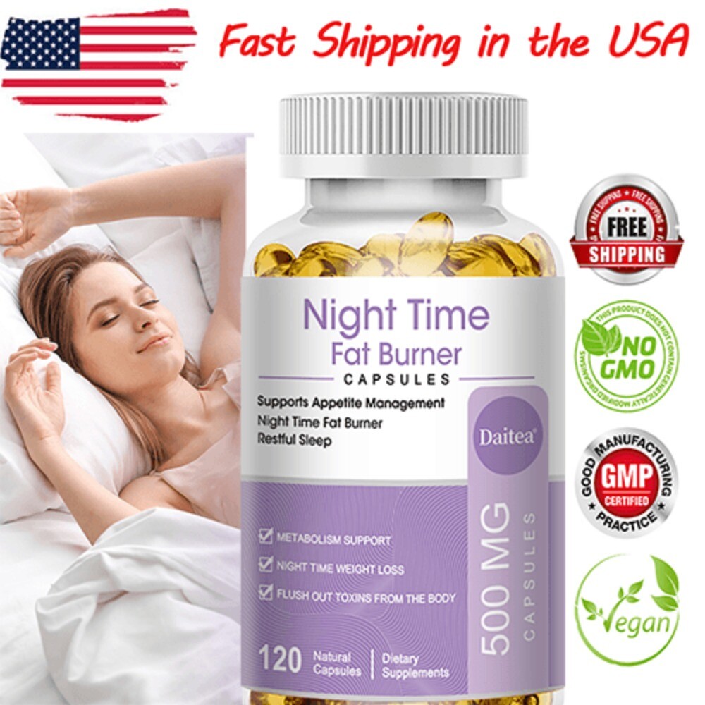 Weight Management Softgels Slimming Diet Night Time Fat Burner 500mg 120 Pills