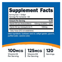 5 Bottle x 120 caps Nutricost Vitamins-Free Shipping