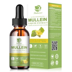 Mullein Extract Supplement Super Concentrated for Lungs Detox and Cleanse 60ML
