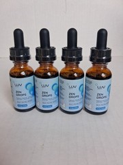 LUV Zen Drops: Anxiety and Stress Support Drops with Magnesium Glycinate 4pk
