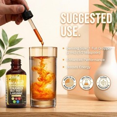 Clean Nutra AdaptoDrive Liquid Drops Maca Ashwagandha Energy Hormone Support 2oz
