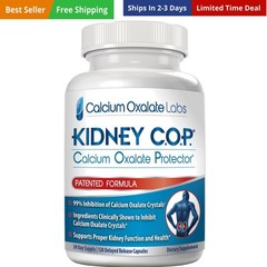 Calcium Oxalate Protector 120 Capsules, Patented Kidney Support for Calcium O…