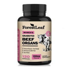 ForestLeaf Beef Organ Supplement for Women Grass Fed Complex 1200mg Women’s 120c